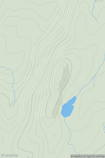 Thumbnail image for Cruach Fearna [Knapdale and Kintyre] showing contour plot for surrounding peak